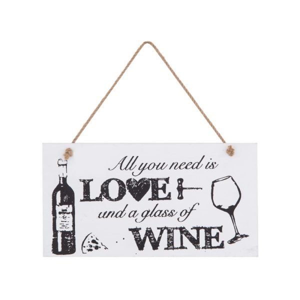 Emporium Love & Home Wall Plaque - White
