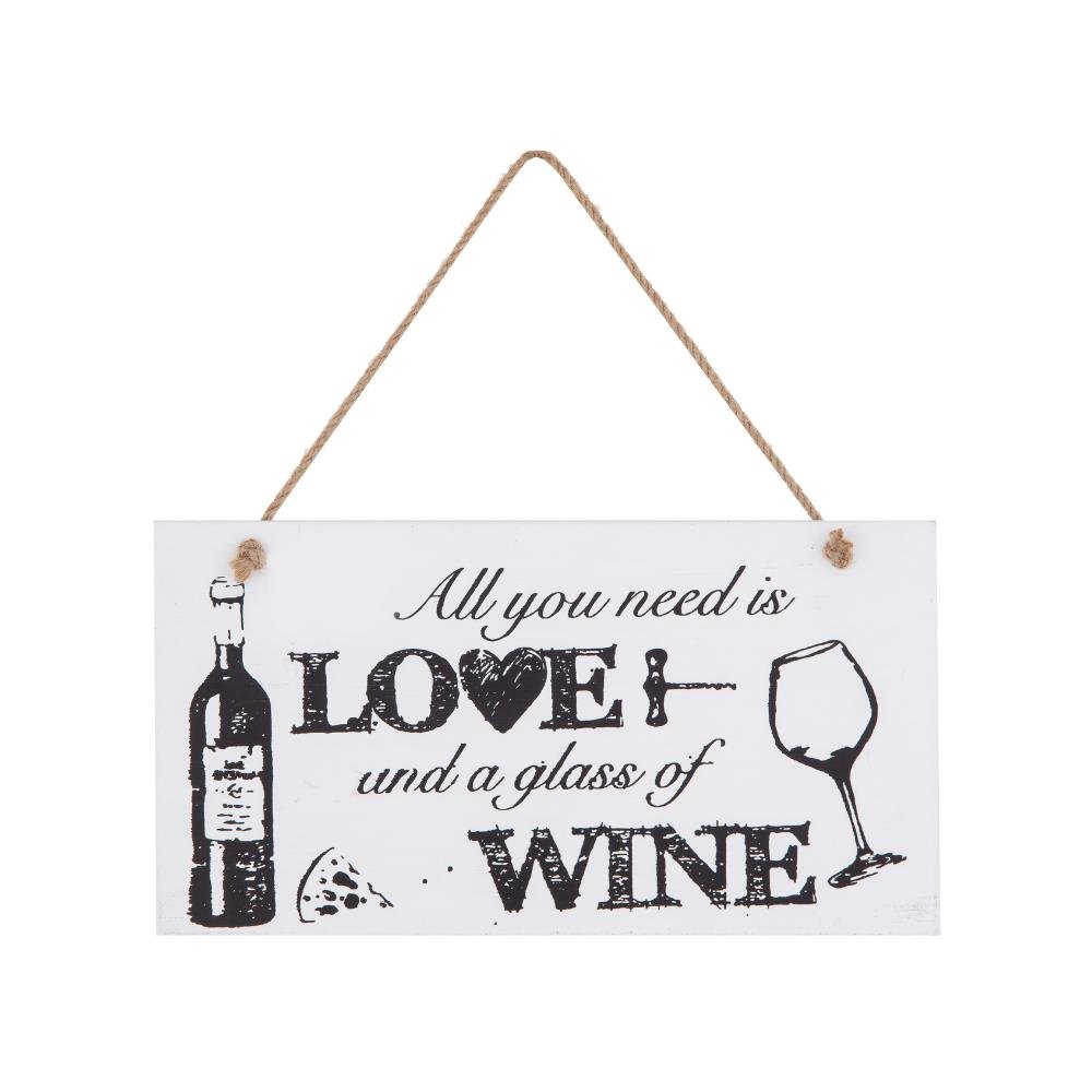 Emporium Love & Home Wall Plaque - White