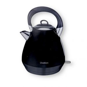 Ovation 1.7L Cone Stainless Steel Kettle Black