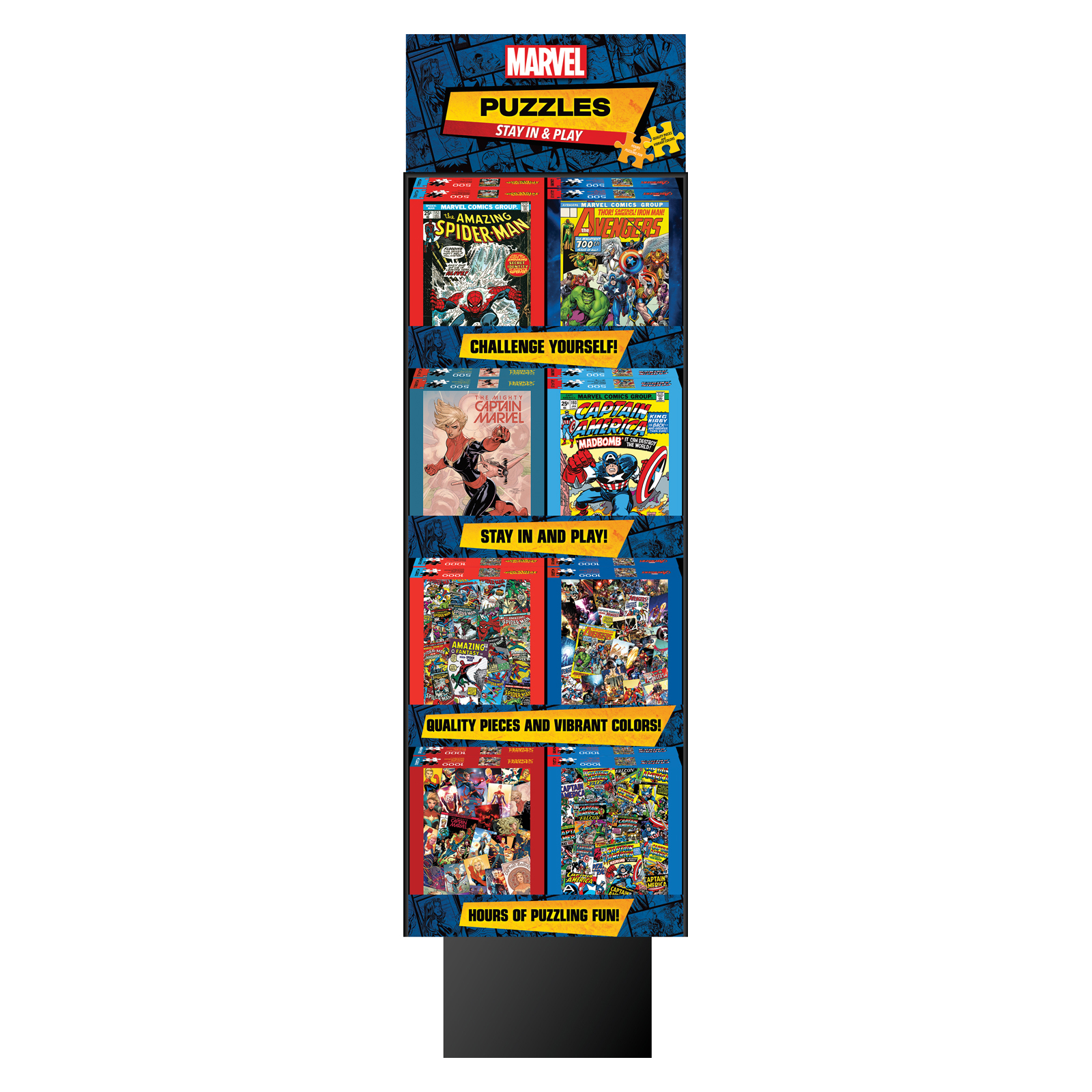 Marvel Assorted Puzzle Display Stand - 24 Units