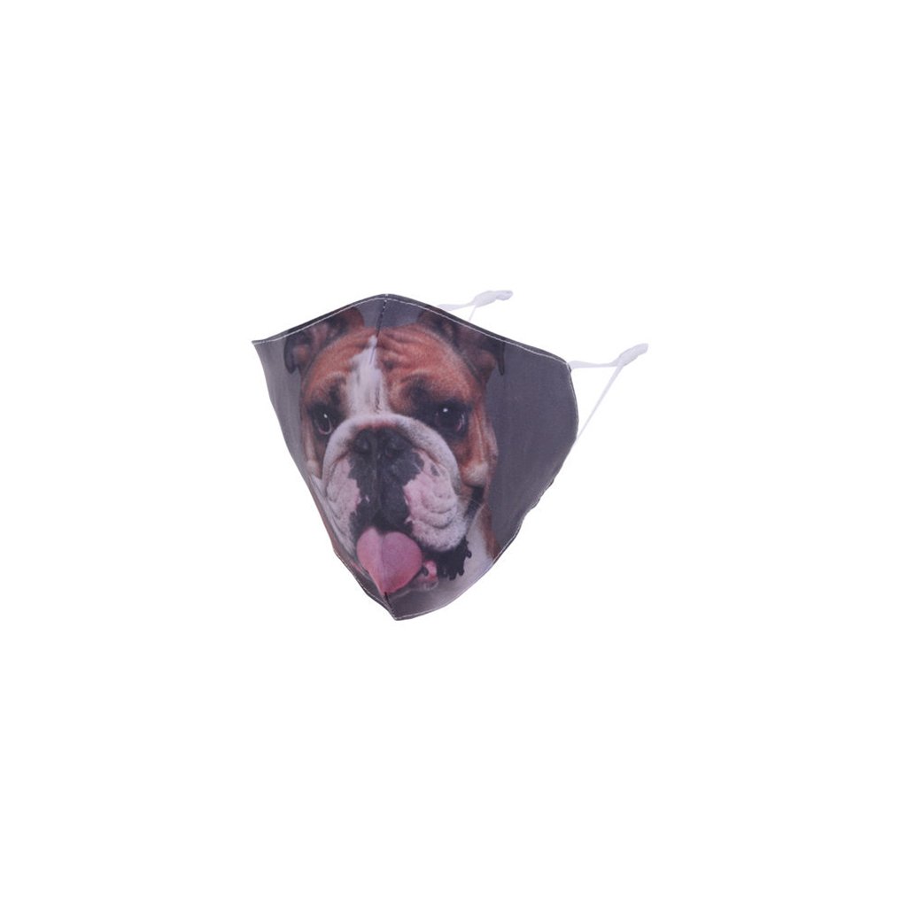 MaskiT Reusable 3 Layer Masks - Dogs Bulldog