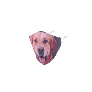 MaskiT Reusable 3 Layer Masks - Dogs Golden Retriever