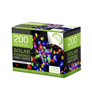Solar 200 Led Fairy Lights 8F Memory Hold - CDU