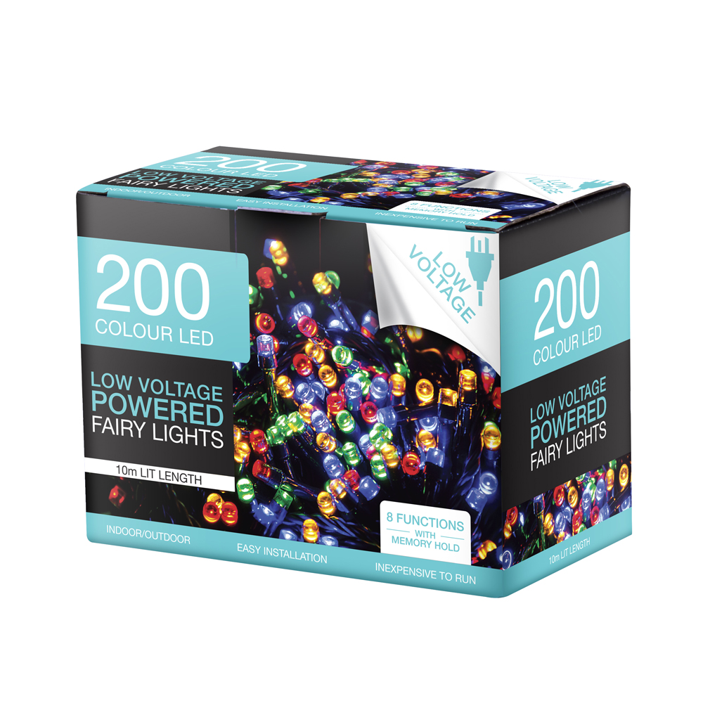 200 Led Fairy Lights 8 Function Memory Hold - CDU