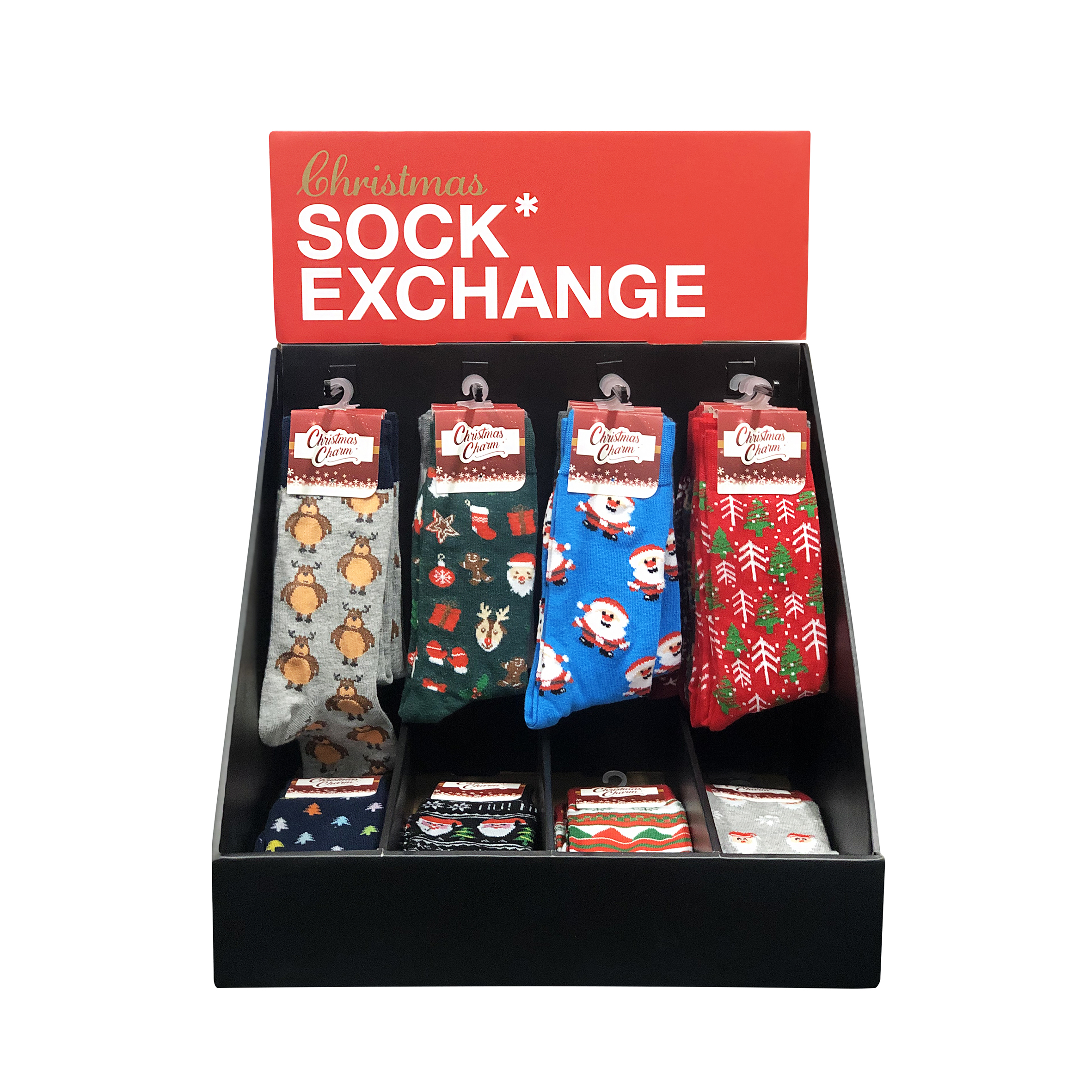 Novelty Crew Socks Xmas Set - CDU