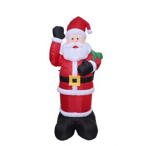 240 Cm Inflatable Waving Santa With Led