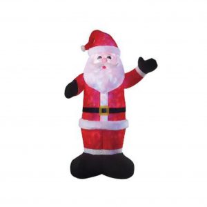 Plush Santa With Led Disco Lights 2.45M