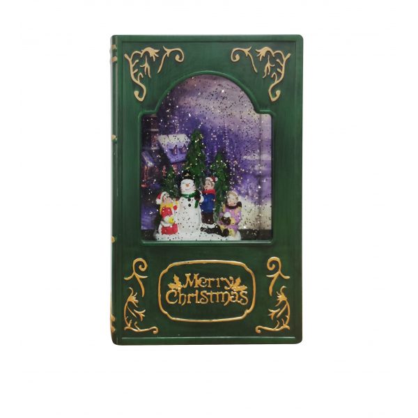 Swirling Glitter Book Scene Usb 22 X14Cm