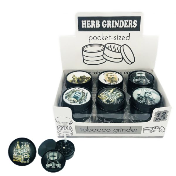 Tobacco Hand Grinder - 3 Piece - Ned Kelly