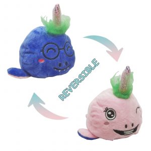 Reversible Octopus Plush Toy – Unicorn – Assorted Colours - 20cm
