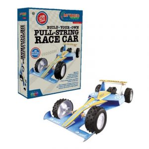 My World Construction Build Your Own Pull-String race Car