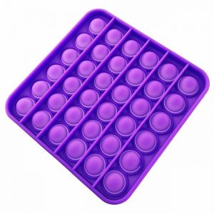 Silicon Popper Sensory Fidget Toys - Square Purple