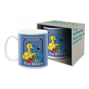 Sesame Street : 'Everything I know' Ceramic Mug