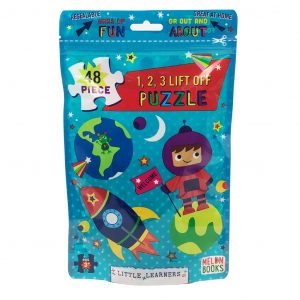 Melon Books 48 Piece Pouch Puzzle - 1, 2, 3 Lift Off
