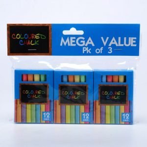 Chalk Coloured - 9cm 3pk x 12 Pieces