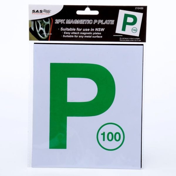 P Plate NSW Green Magnetic 2pk