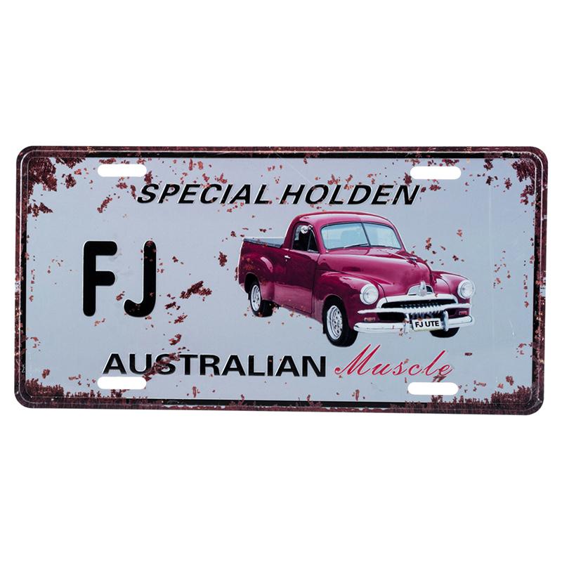 Aussie Car Plate Sign 15cm x 30cm - Image 2