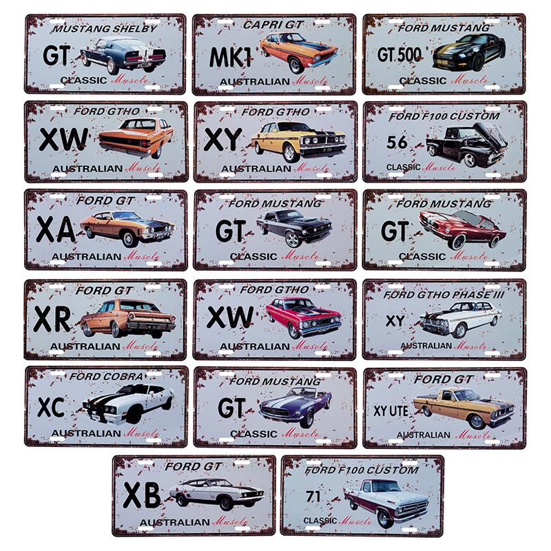 Aussie Car Plate Sign 15cm x 30cm - Image 4