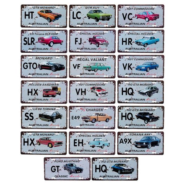 Aussie Car Plate Sign 15cm x 30cm