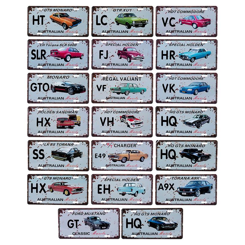 Aussie Car Plate Sign 15cm x 30cm