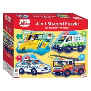 Junior Jigsaw Shaped 4-in-1: Emergency Vehicles