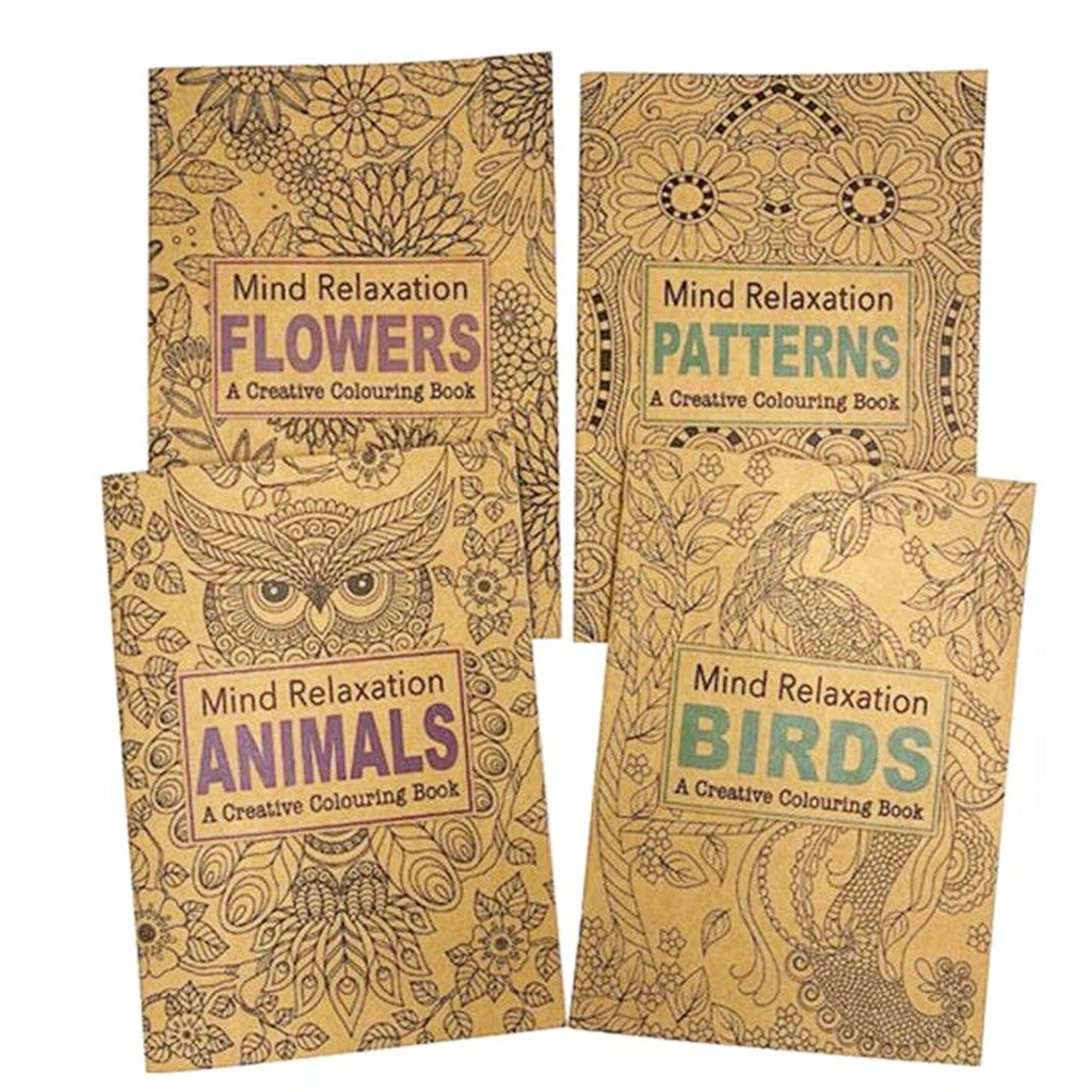 Assorted Mandala Kraft Arts Adult Colouring Books