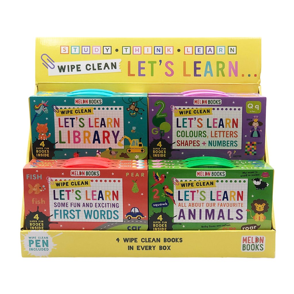 Melon Books Wipe Clean Let's Learn Books - CDU