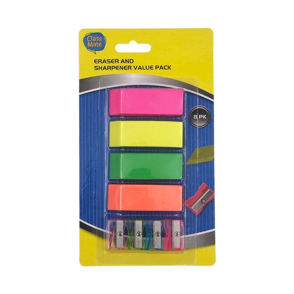 Class Mate Eraser and Sharpener Value Pack