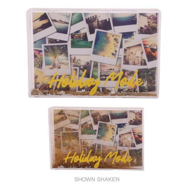 Gibson Glitter Photo Frame - 6"x4" - Holiday Mode