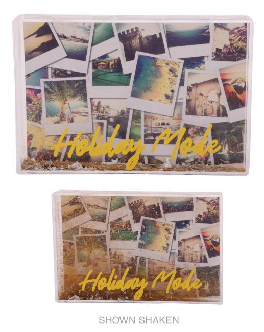 Gibson Glitter Photo Frame - 6"x4" - Holiday Mode