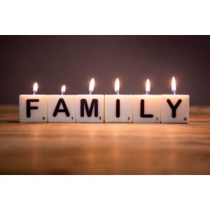 Assorted Scrabble Tile Candles with Stand