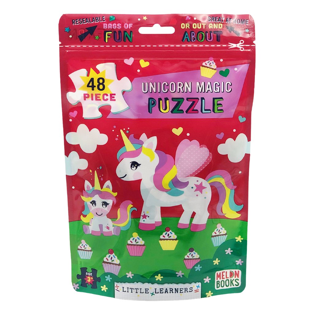 Melon Books 48 Piece Pouch Puzzle - Unicorn Magic