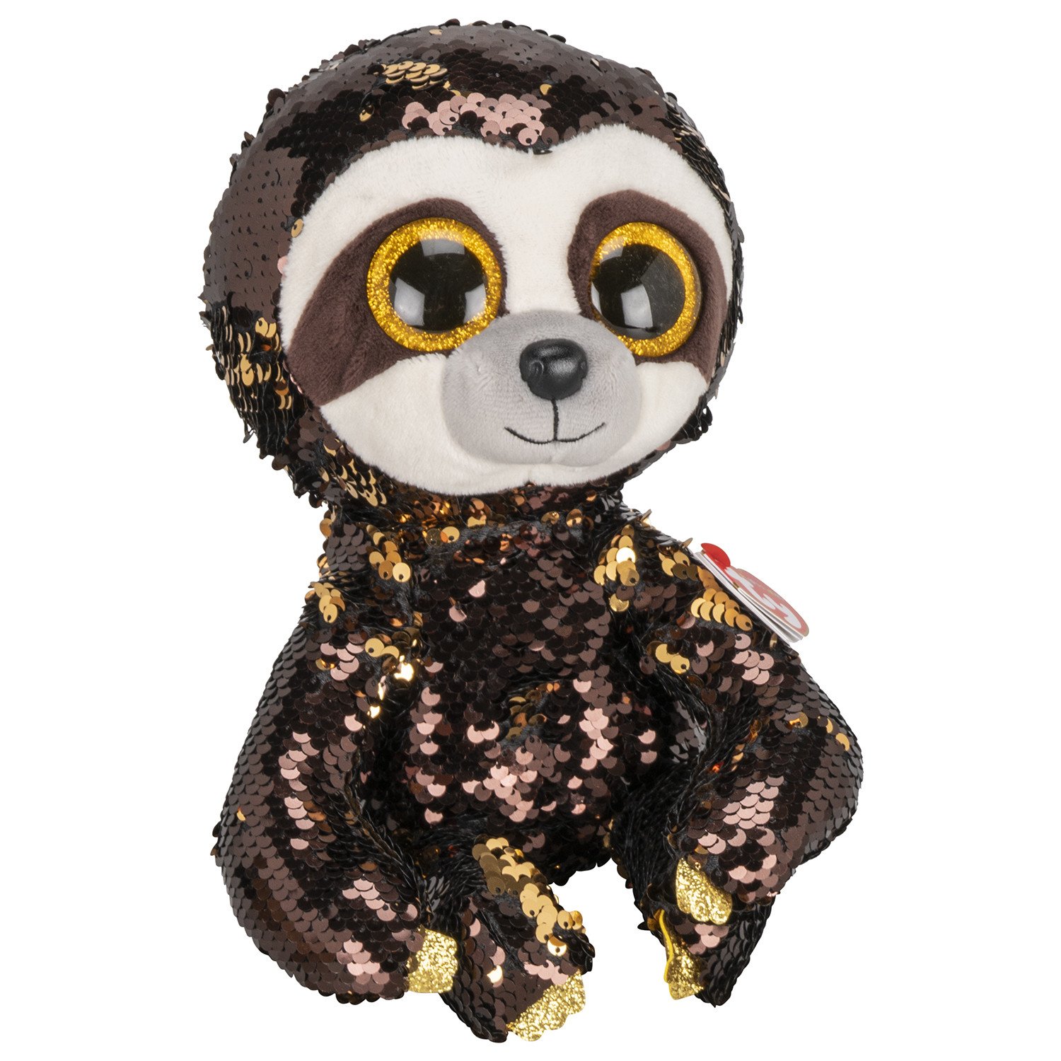 Ty Beanie Boos - Sequin Flippables - Dangler The Sloth - Medium