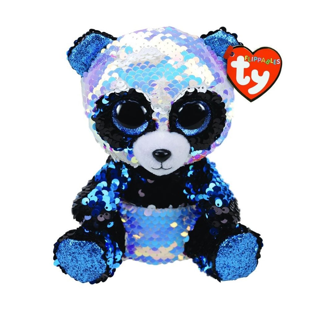 Ty Beanie Boos - Sequin Flippables - Bamboo The Panda - Medium