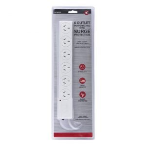 6 Outlet Powerboard With Surge Protection