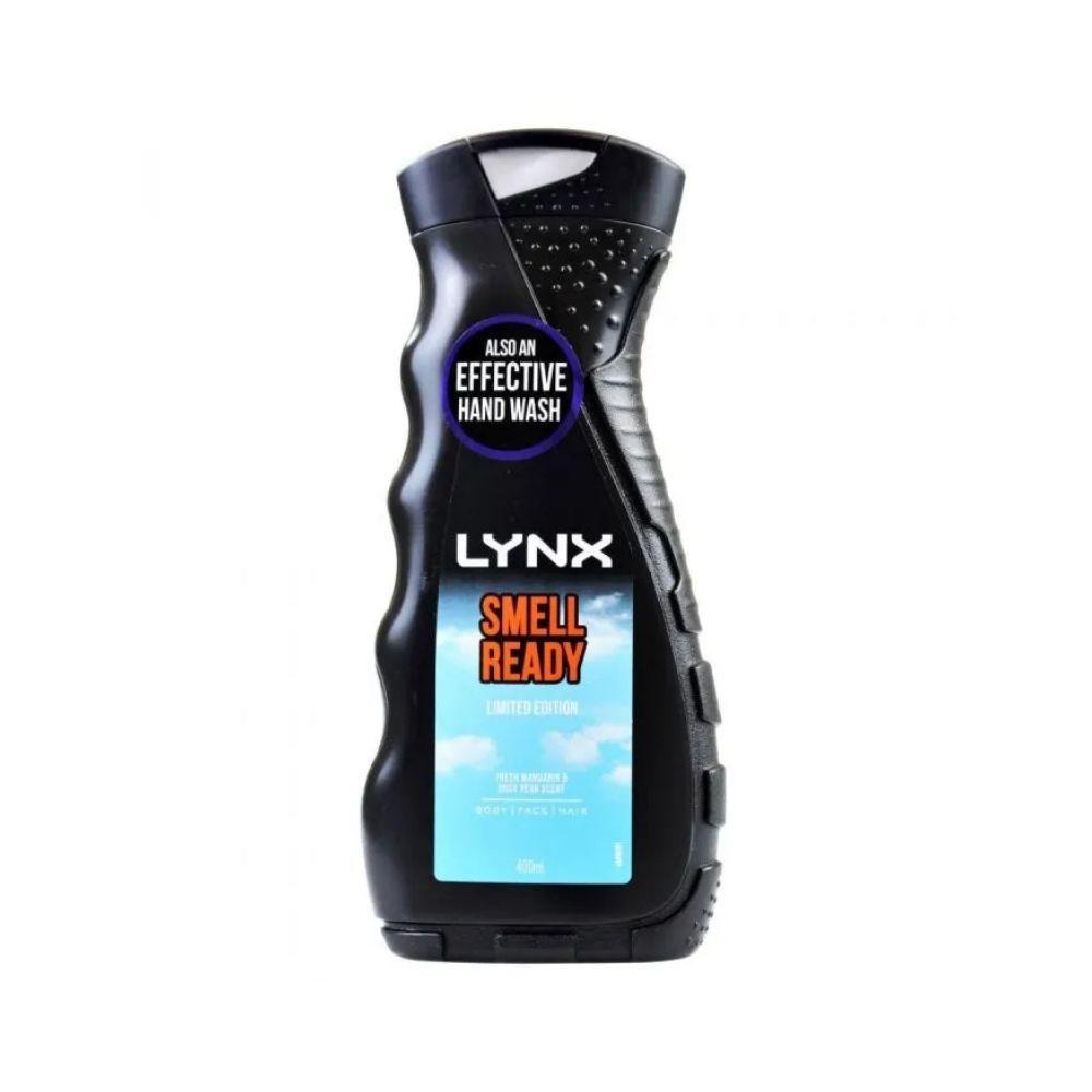Lynx Body/Face/Hair Wash - Fresh Mandarin & Juicy Pear Scent - 400ml
