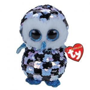Ty Beanie Boos - Sequin Flippables - Topper The Owl - Medium