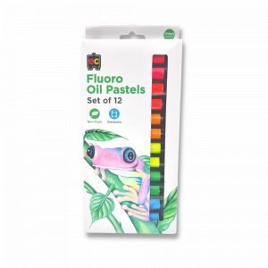 Educational Colours Fluoro Oil Pastels 12 Pack