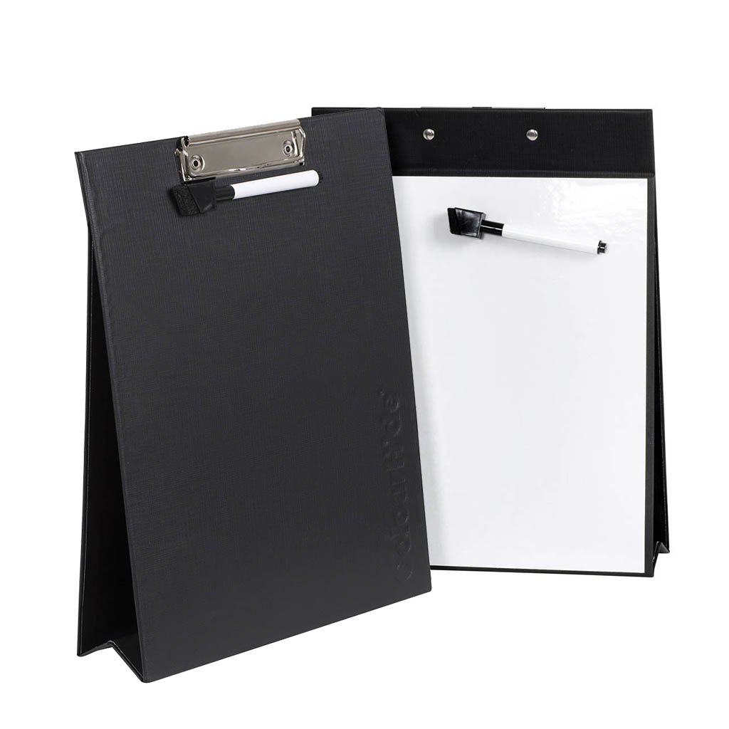 ColourHide A4 Whiteboard/Clipboard - Black