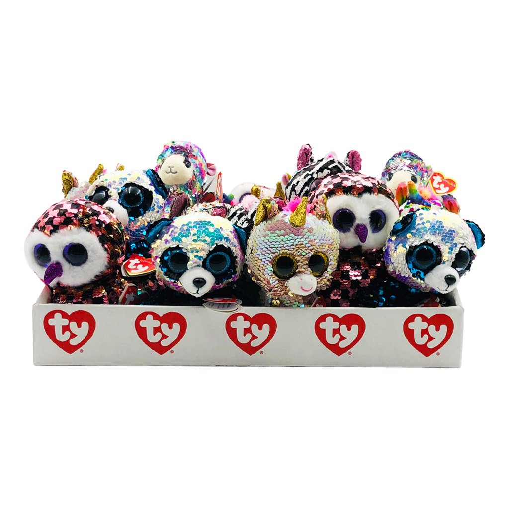 Ty Beanie Boos - Sequin Flippables - Assorted Designs - Regular with CDU