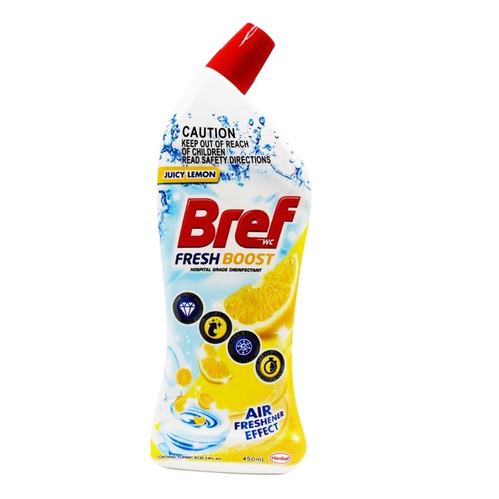 Bref Fresh Boost Toilet Cleaner Gel 450mL - Juicy Lemon