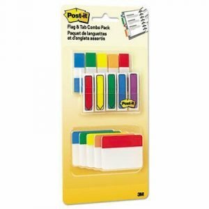 Post-it Flags And Tabs Combo Pack, Assorted Primary Colors
