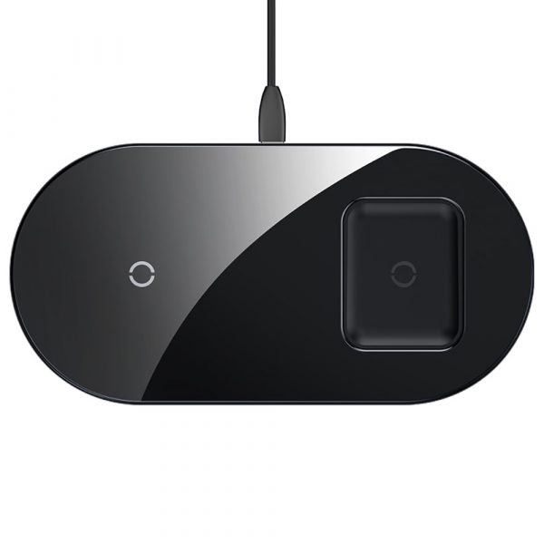 Baseus 2-in-1 Wireless Charger - Black