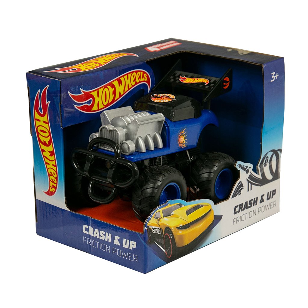 Hot Wheels Crash & Up Friction Car - 13cm - Assorted - Image 3