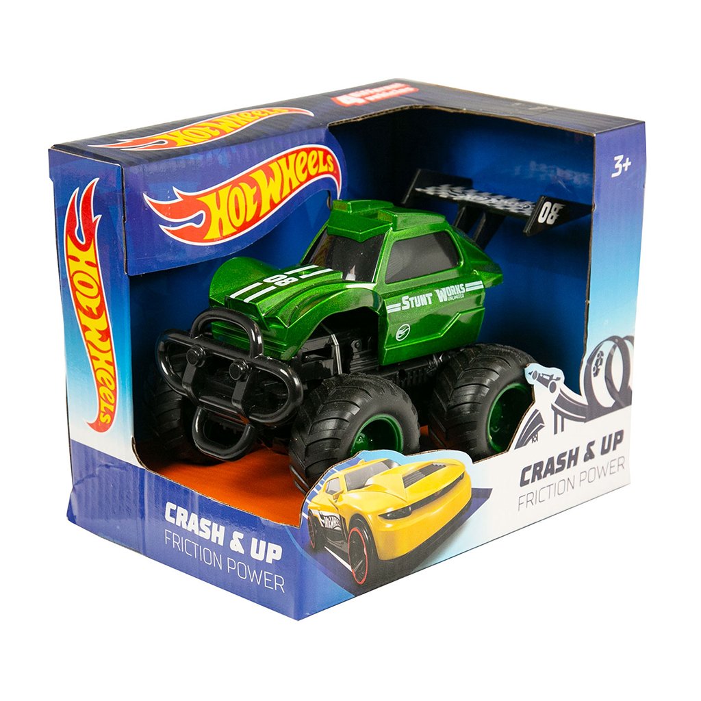 Hot Wheels Crash & Up Friction Car - 13cm - Assorted - Image 4
