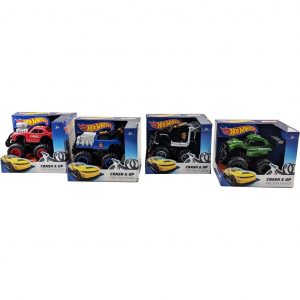 Hot Wheels Crash & Up Friction Car - 13cm - Assorted