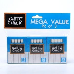 White Chalk - 9cm 3pk x 12 Pieces