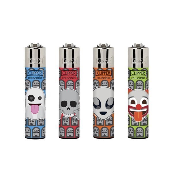 Clipper Lighter Tray Scary Emoji(Refills)