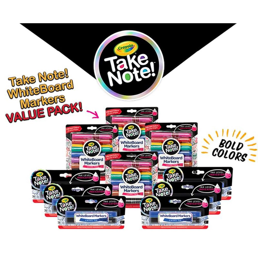 Crayola Take Note Whiteboard Markers Value Pack 60pk - Image 4