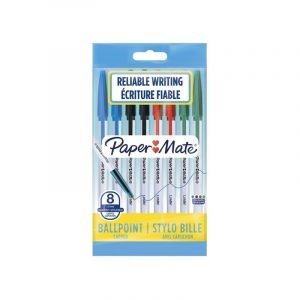 Paper Mate Ballpoint Pen Assorted - 1.0mm - 8 Pack